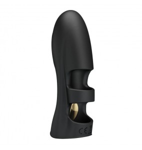 PRETTY LOVE - PEGASUS Electric Shock Finger Vibrator (Chargeable - Black)